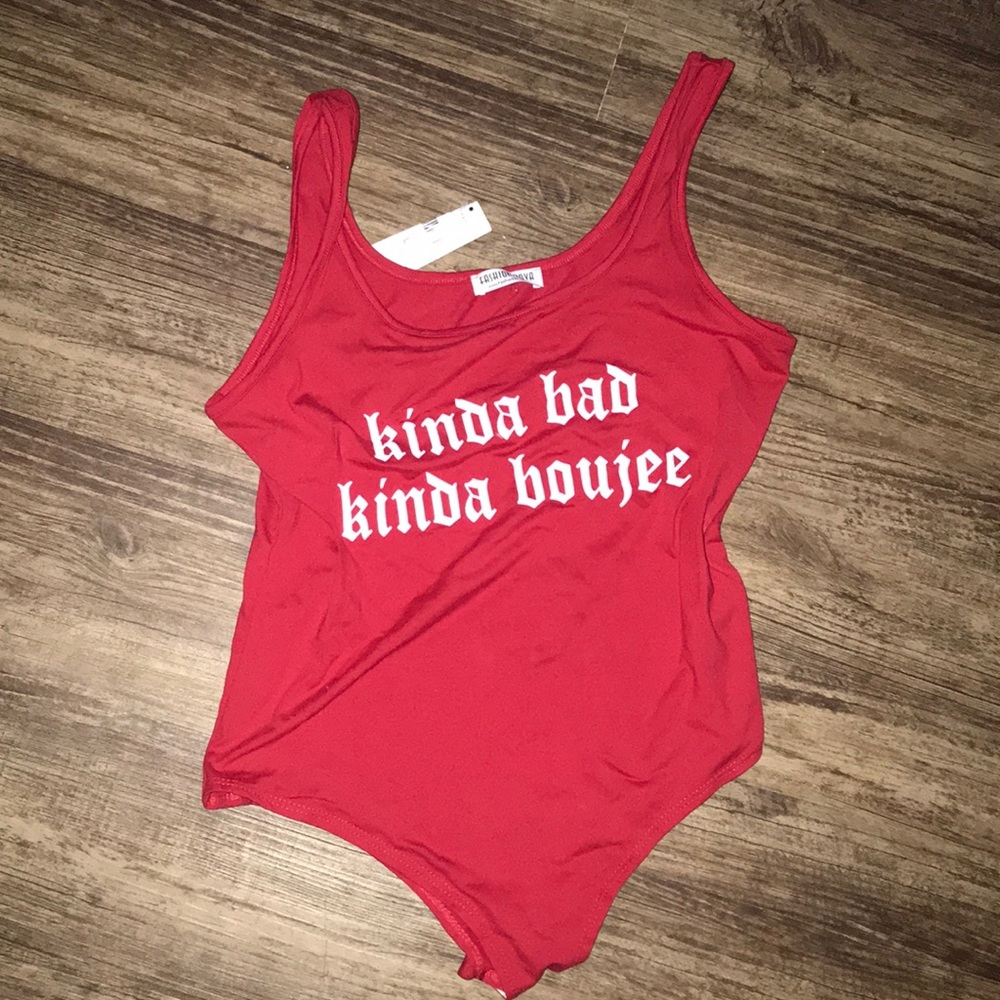 Red Bodysuit Never Worn